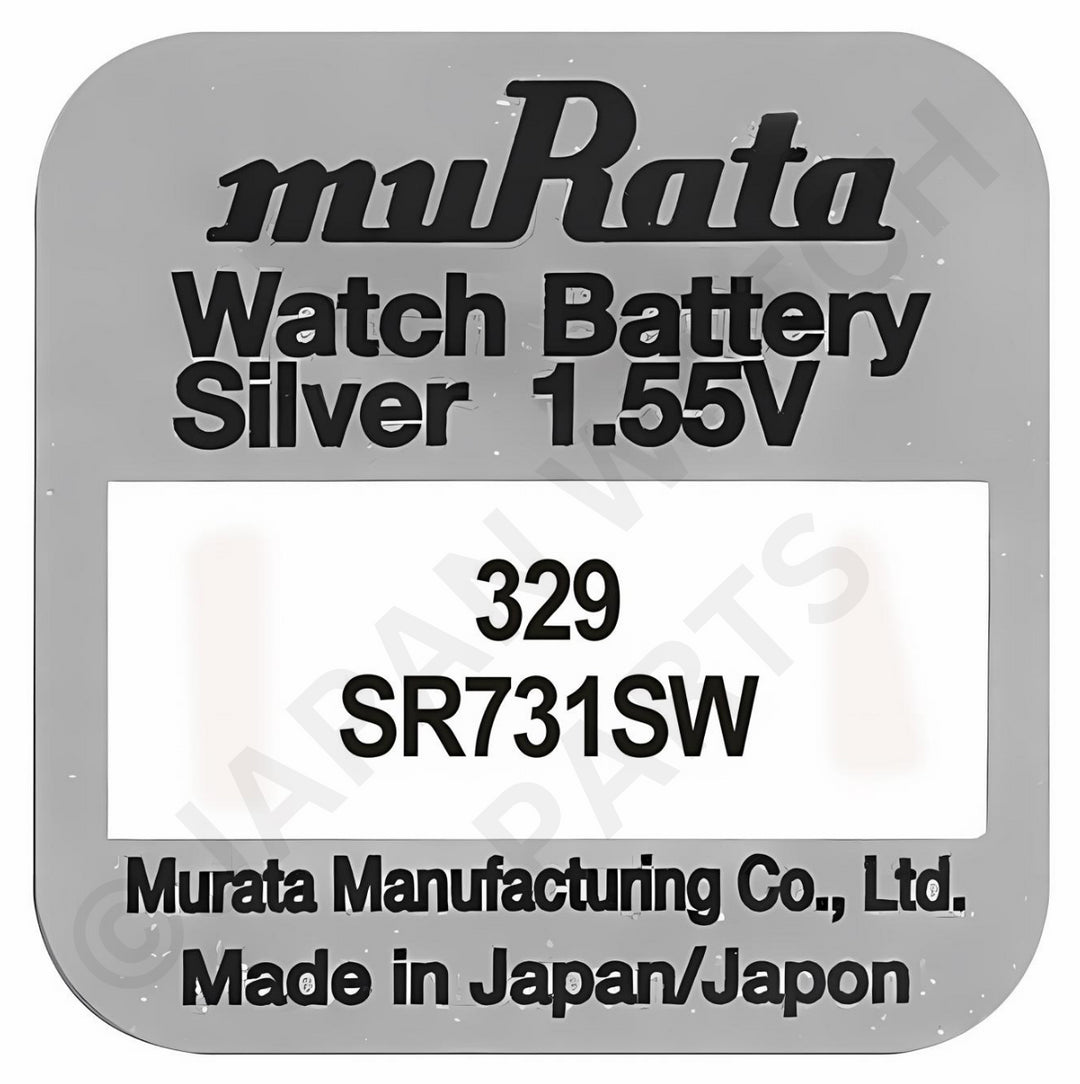 Murata 329 SR731SW Silver Oxide Replacement Watch Battery