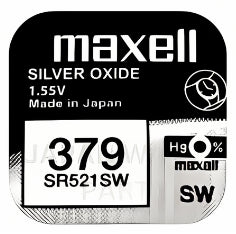 Maxell 379 SR521SW Silver Oxide Replacement Watch Battery