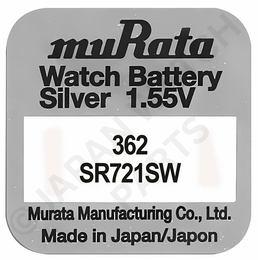 Murata 362 SR721SW Silver Oxide Replacement Watch Battery