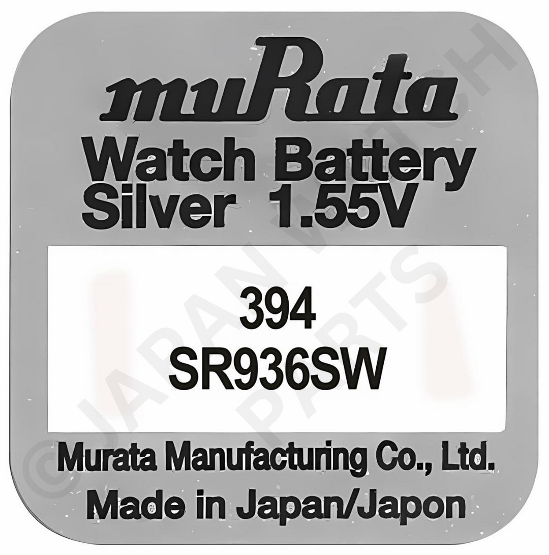 Murata 394 SR936SW Silver Oxide Replacement Watch Battery