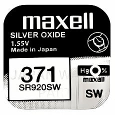 Maxell 371 SR920SW Silver Oxide Replacement Watch Battery