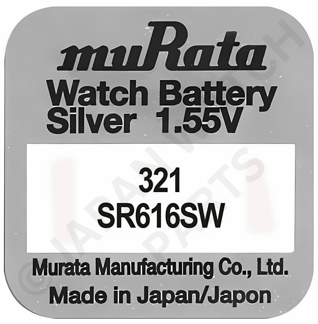 Murata 321 SR616SW Silver Oxide Replacement Watch Battery