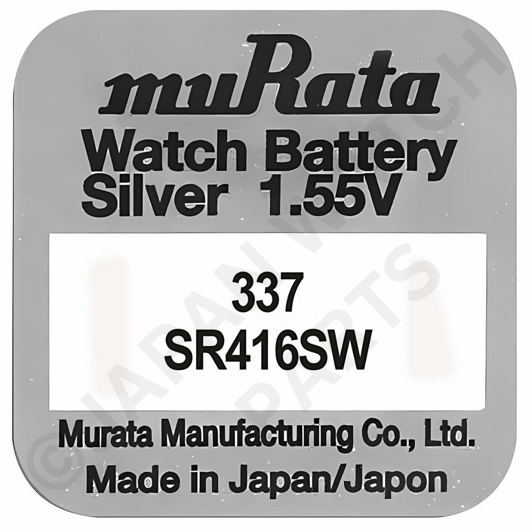 Murata 337 SR416SW Silver Oxide Replacement Watch Battery