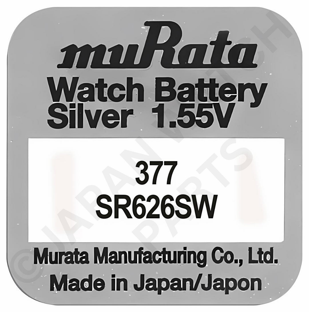 Murata 377 SR626SW Silver Oxide Replacement Watch Battery