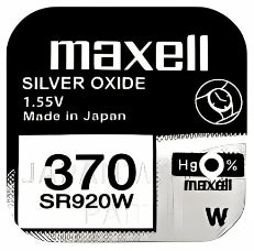 Maxell 370 SR920W Silver Oxide Replacement Watch Battery