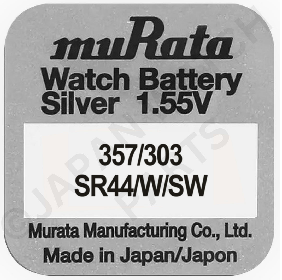 Murata 357 303 SR44W/SW Silver Oxide Replacement Watch Battery